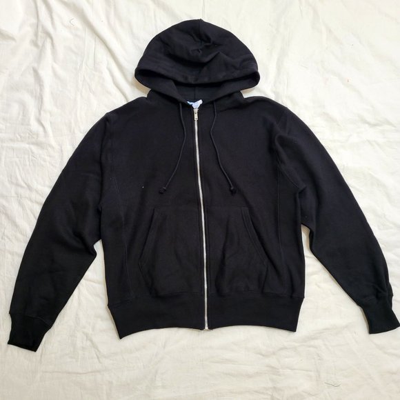 Champion LIFE Reverse Weave® Full Zip Hoodie Oxford Black Small Medium Stretch - Picture 2 of 6